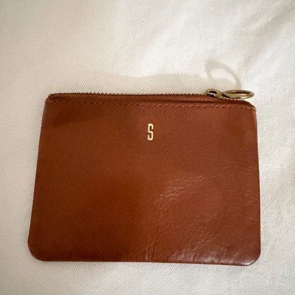Madewell Handbags - Madewell Brown Leather Zip Card Pouch